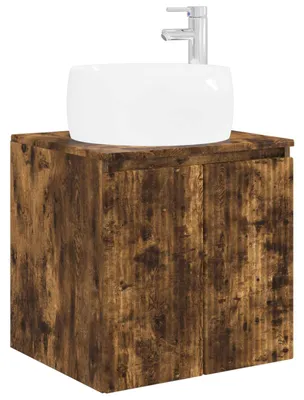 Immagine prodotto di vidaXL Mobile lavabo da appendere in rovere affumicato 49,5 x 44,5 x 66 cm