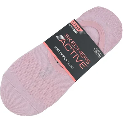 Produktbild von Skechers 5pk Microfiber Liner Socks S113836-PNK, Sportsokken, Damen, Rosa, Größe: 36-40