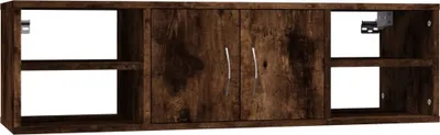 Obrázek produktu pro vidaXL Nástěnná police Smoked Oak 102x30x29 cm výrobek ze dřeva