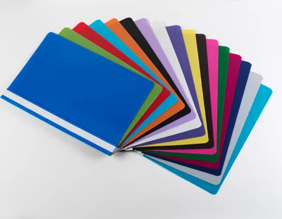 Produktbild von 17 Schnellhefter DIN A4 / PP / extra stark / 17 verschiedene Farben