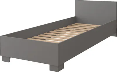 A studio shot of a single bed frame.