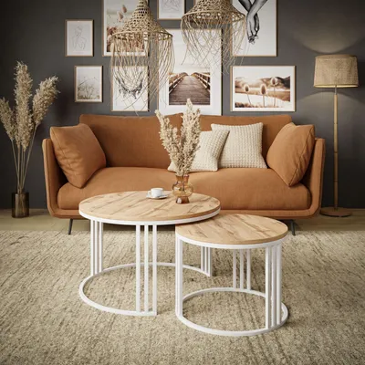 Produktbild von Runder Couchtisch 2in1 LORI LOFT