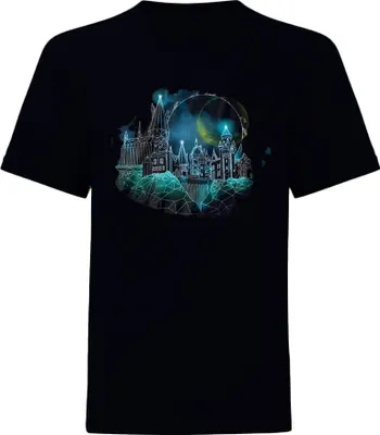 Produktbild von Harry Potter - "Hogwarts" T-Shirt für Herren HE237 (S) (Schwarz)