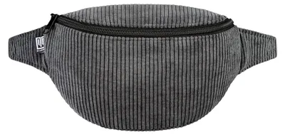 Produktbild von Bauchtasche aus grauem Cord, klassisch, vegan, handgefertigt in Berlin für Damen, Herren, Uni. Hipbag, Crossbody Bag, Schultertasche, Hüfttasche