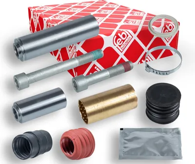 Produktbild von FEBI BILSTEIN 107241 Führungshülsensatz Bremssattel Hinten Vorne passend für MERCEDES-BENZ ATEGO