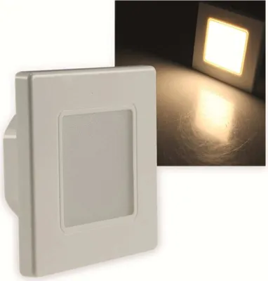 Zdjęcie produktu dla ChiliTec LED wpuszczana lampa ścienna 2,5W 86x86x33mm Ciepła biel