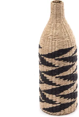 Obrázek produktu pro DECO VÁZA "RAYA" | 60 cm, přírodní, černá | Slaměná váza, podlahová váza