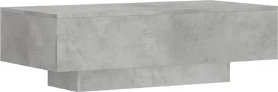 Image de vidaXL Table basse gris béton 100x49,5x31 cm Bois composite