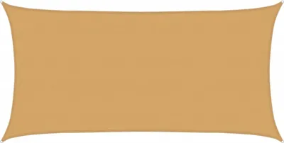 Image de vidaXL Voile d'ombrage 160 g/m² Rectangulaire Sable 4x7 m HDPE