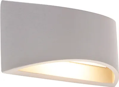 Produktbild von QAZQA - Industrie I Vintage I Industrie I Vintage I Wandleuchte grauer Beton - Creil I Wohnzimmer I Schlafzimmer - SteinI Rund - LED geeignet E14