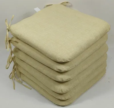 Produktbild von Rattani Stuhlkissen Sitzkissen Stuhlkissen Billy 40 x 40 cm beige, Set 6