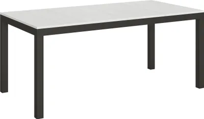 Produktbild von ITAMOBY - Ausziehtisch 180/440x90 cm Everyday Evolution Esche weiß Gestell und Füße Anthrazit
