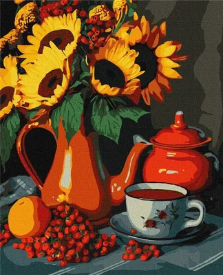 Produktbild von Malen nach Zahlen – Nachmittagskaffee 40 x 50 cm – Ideyka
