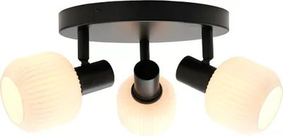 Obrázek produktu pro Nordlux Milford Mini 3-osainen kattovalaisin, musta/opaali
