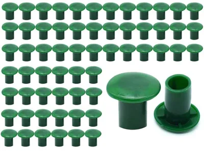 Imagen del producto de TRANKIELO® - 60 tapones de goma de seguridad para estacas de jardín – Protegen contra lesiones – Duraderos y fáciles de usar