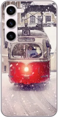 Produktbild von König Design Hülle kompatibel mit Samsung Galaxy S23 Plus Kunststoff Soft Handyhülle - Handy Case Straßenbahn