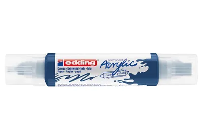 Zdjęcie produktu dla Edding Acryl 3D Double Liner, Niebieski, Niebieski, Biały, Cienki/ Extra Pogrubiony, 2 mm, 1 cm, Atrament na bazie wody