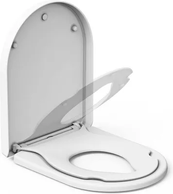 Produktbild von Famanu Toilettendeckel mit Kinderzitze - D-Form, Weiß, Softclose, Quick-Release