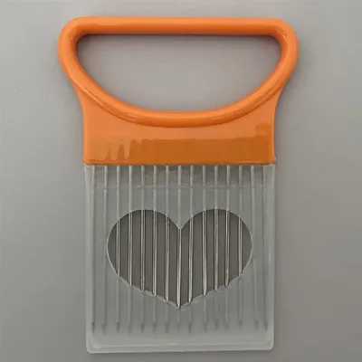 Immagine prodotto di Go Go Gadget – Accessorio per il taglio – Affettatrice per cipolle – Utensile per tagliare cipolle, verdure e patate – Arancione