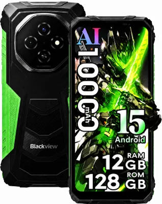 Obrázok produktu pre Blackview FORT 1, outdoor telefón, bez zmluvy, 12+256GB, 10000mAh, 6,56 palca, Android 15, NFC, 390g, dual SIM, čítačka odtlačkov prstov, IP69K, 90Hz