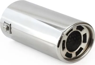 Produktbild von AMiO 01306 Auspuffblende Endrohr Blende 155mm Rund Gerade Edelstahl Verchromt