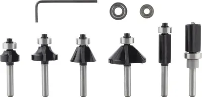 Produktbild von PRO Fräser- Set, Schaft 6mm, 6-tlg