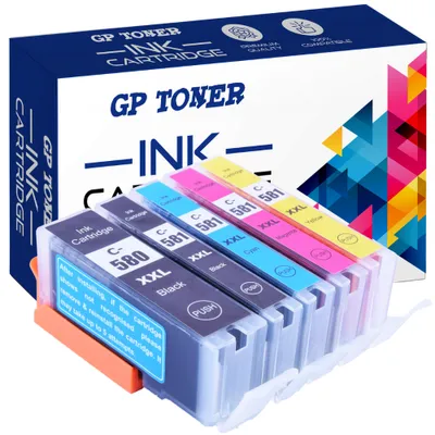 Produktbild von 5x Tusz do CANON PGI-580 CLI-581 XXL PIXMA TR7550 TR8550 TS6150 TS8150