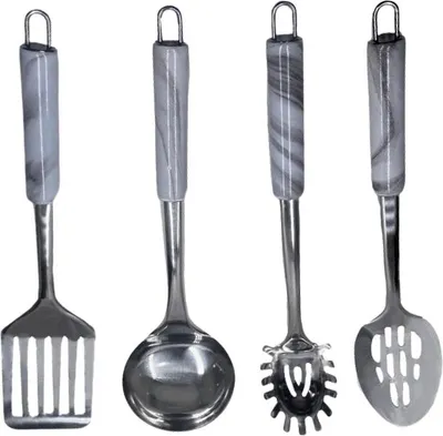 Immagine prodotto di Eisenbach A0019: set di utensili da cucina in acciaio inossidabile da 4 pezzi - Marmo