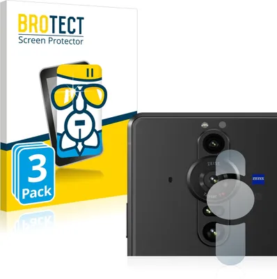 Produktbild von 3x BROTECT Schutzglas für Sony Xperia Pro-I (NUR Kameraschutz) Schutzfolie Panzer Folie Glas Display Schutz klar