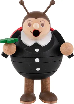 Produktbild von Marienkäfer - Minikugelrauchfigur (9cm) Räuchermann von Richard Glässer