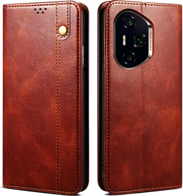 Obrázek produktu pro Pouzdro pro Honor 400 kožené flip pouzdro peněženka s funkcí stojánku červené