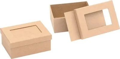Produktbild von GLOREX 6 2027 013, Aufbewahrungsbox, Beige, Rechteckig, Karton, Einfarbig, 110 mm