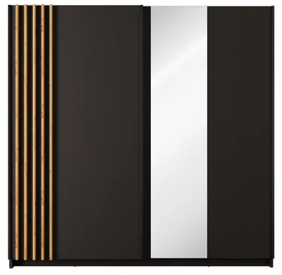 Produktbild von raumhirsch KLEIDERSCHRANK Schwarz 201/199/62