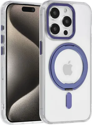 Obrázek produktu pro Příslušenství UNIQ iPhone 15 Pro Zadní kryt pouzdra - Magsafe Whiteh Ring Stand - Transparentní