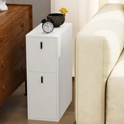Produktbild von Beistelltisch Nachttisch mit 2 Schubladen für Wohnzimmer Schlafzimmer