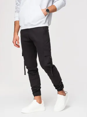 Produktbild von OMBRE Herren Cargo Pants Straight Leg Modern P1516 black S