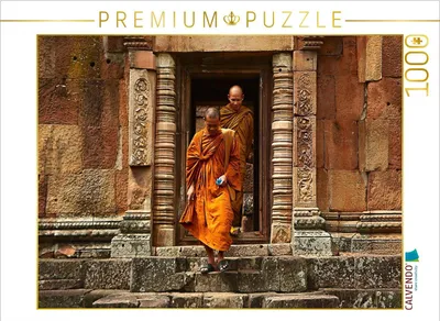 Produktbild von CALVENDO Puzzle Traditionelle Mönche | 1000 Teile Lege-Größe 64x48cm Foto-Puzzle für glückliche Stunden