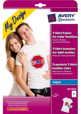 Obrázek produktu pro AVERY Zweckform My Design Fólie na přenos triček, DIN A4