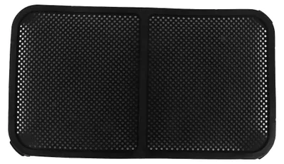 Spritzschutz für Heißluftfritteuse, Silikon, 37x21x2,5 cm, schwarz