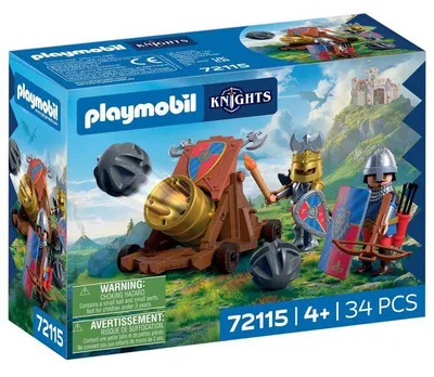 Zdjęcie produktu dla PLAYMOBIL 72115 Kanon Rycerzy Lwa, Seria Przygody Rycerzy, 34 elementy, od 4 roku życia