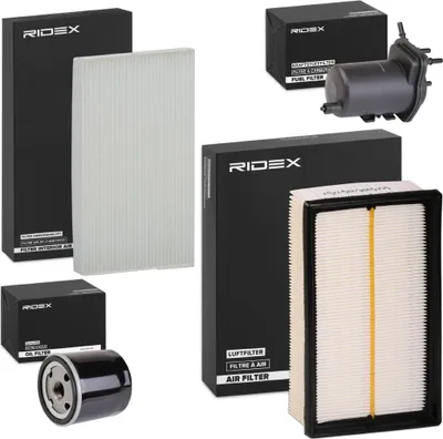 Produktbild von RIDEX Filterset Inspektionspaket Filtersatz für NISSAN JUKE (F15)