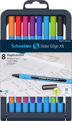 Produktbild von Schneider Schreibgeräte Slider Edge, Stick-Kugelschreiber, Mehrfarbig, 8 Stück(e), Fettdruck