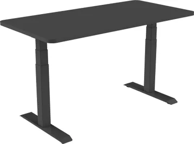 Produktbild von celexon elektrisch höhenverstellbarer Schreibtisch Professional eAdjust-58123 - schwarz, inkl. Tischplatte 125 x 75 cm