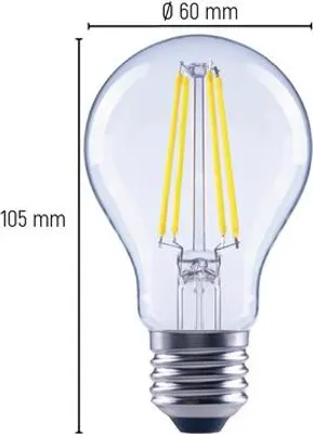 Obrázek produktu pro LED žárovka A60 E27 3,8W/ 60W 806lm 4000 K čirá