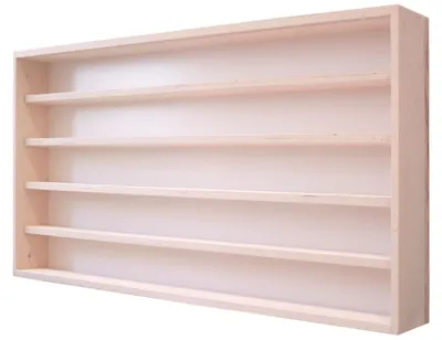 Produktbild von V80.5 Sammlervitrine Holz / 80 cm x 49 cm x 8,5 cm Fächer 2