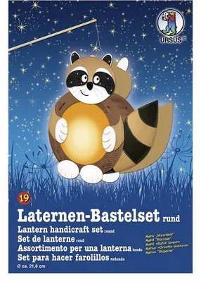 Produktbild von URSUS Laternen-Bastelset "Waschbär"