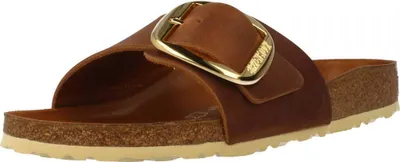 Produktbild von Birkenstock Damen Pantoletten Madrid Big Buckle braun Leder 39