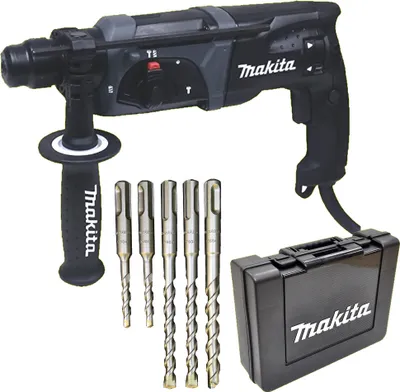 Produktbild von Makita Kombihammer für SDS-PLUS 24 mm + SDS-PLUS Bohrer-Set 5-tlg. im Koffer HR2470BX40