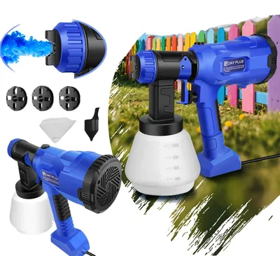 Productafbeelding van Spuitverf, 1000 ml inhoud, 4 spuitmonden, blauw