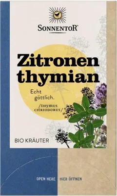 Produktbild von Zitronenthymian Kräutertee - 18 Doppelkammerbeutel 18g